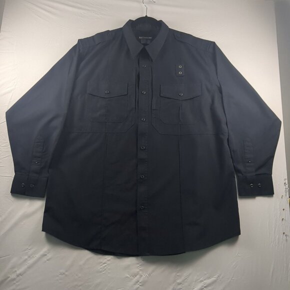 5.11 Tactical Men's 2X Shirt Taclite Blue Class B PDU Long Sleeve Security 72366 - Picture 1 of 12